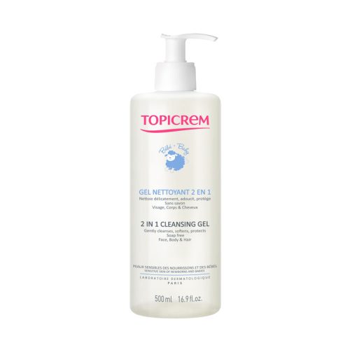 TOPICREM BABY 2-1-ame prausiamoji želė, 500ml